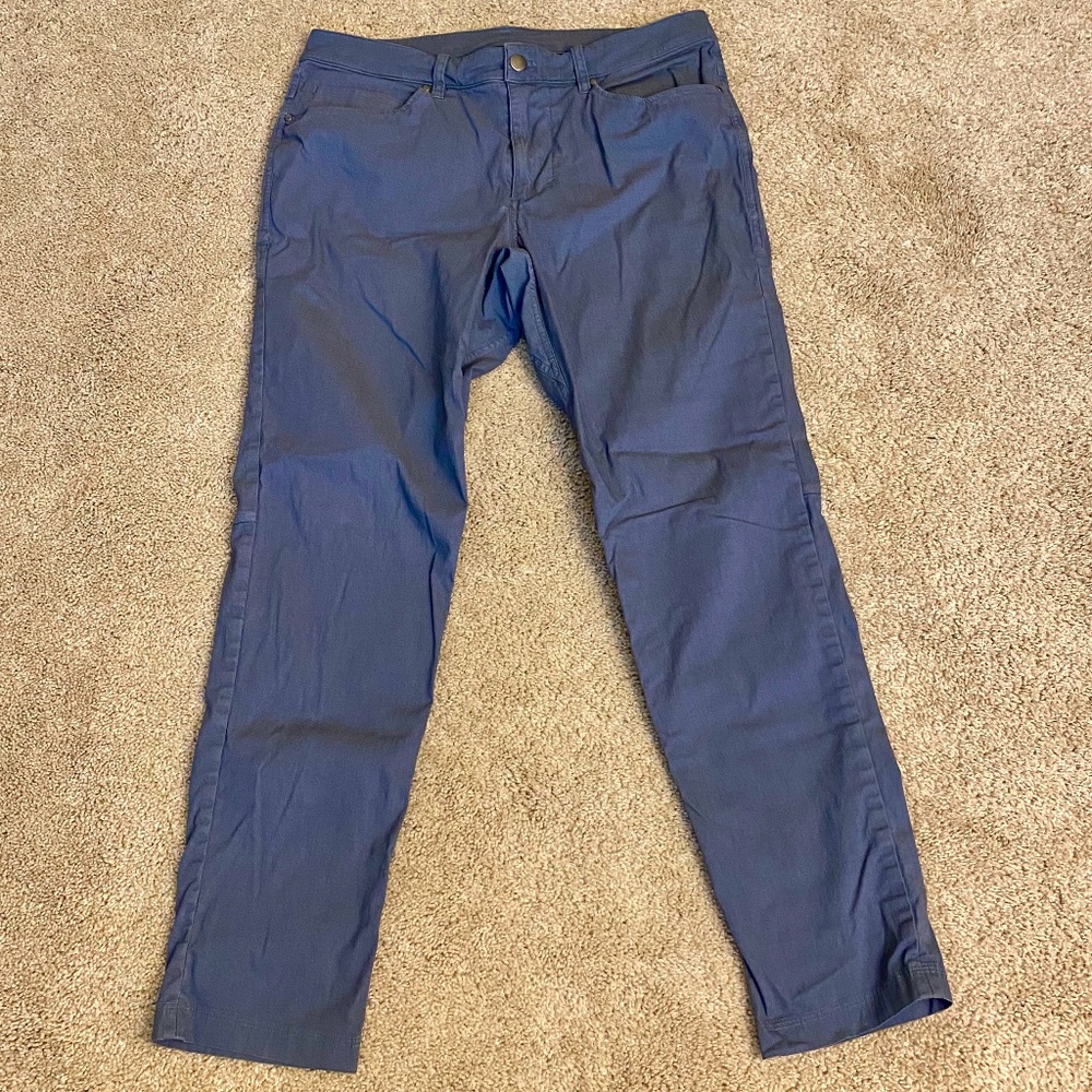 Lululemon ABC Pant Slim Dye WDCB Washed Code Blue